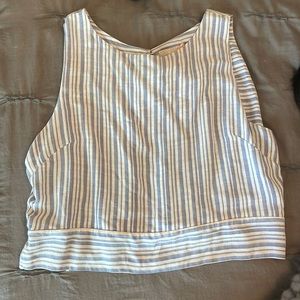 Gianni Bini striped tank top with tie detail